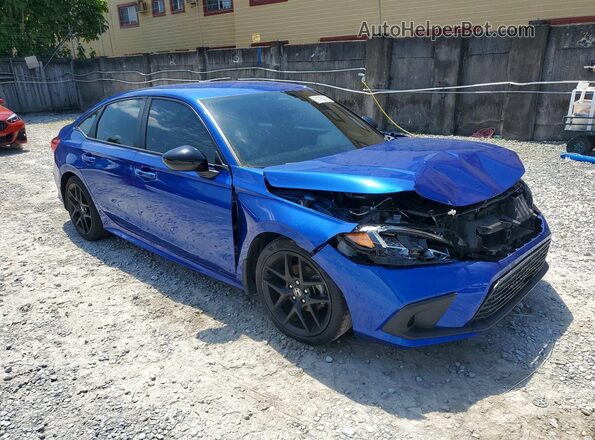 2HGFE2F58RH504882 2024 HONDA CIVIC Синий Передняя правая четверть