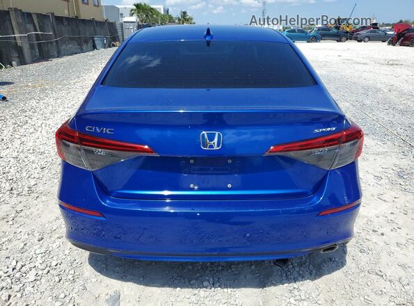 2HGFE2F58RH504882 2024 HONDA CIVIC Синий Вид сзади