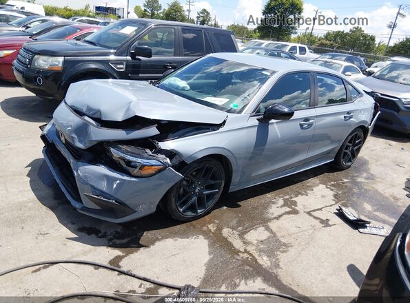 2HGFE2F58RH516062 2024 HONDA CIVIC Gray Передня ліва чверть