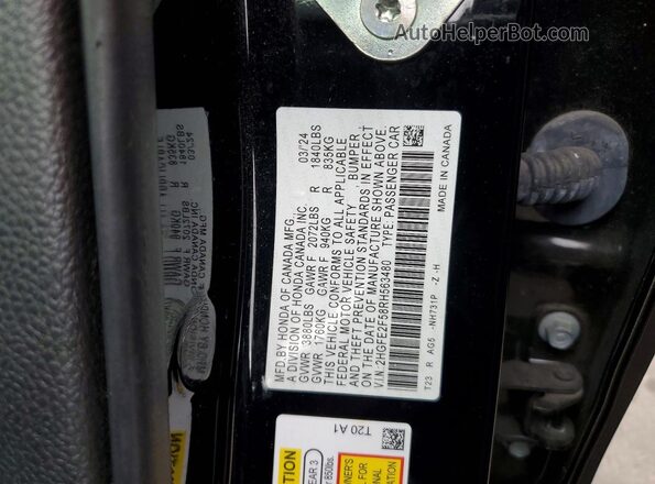 2HGFE2F58RH563480 2024 HONDA CIVIC Black 