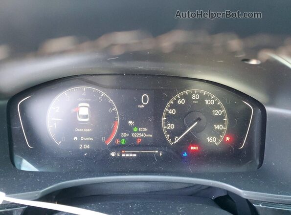 2HGFE2F58RH578786 2024 HONDA CIVIC Gray Вид щитка приладів