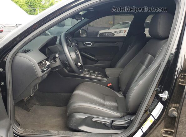 2HGFE2F58RH586421 2024 HONDA CIVIC Black წინა სალონის ხედი
