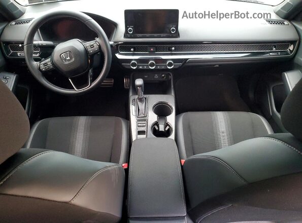 2HGFE2F58RH586421 2024 HONDA CIVIC Black წინა პანელის ხედი