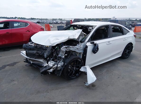 2HGFE2F58SH526273 2025 HONDA CIVIC White Առջևի ձախ երեք քառորդ տեսարան
