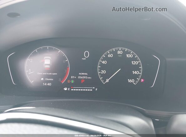 2HGFE2F58SH552226 2025 HONDA CIVIC Gray უკანა სავარძლების ხედი