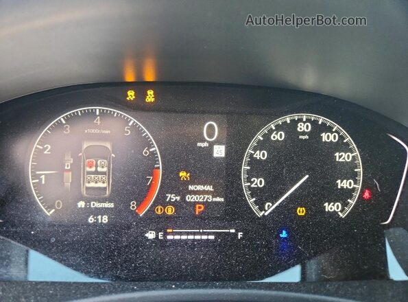 2HGFE2F58SH573903 2025 HONDA CIVIC Red Vista del cuadro de instrumentos