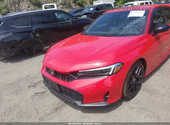 2HGFE2F58SH575991 2025 HONDA CIVIC Red Вид щитка приладів
