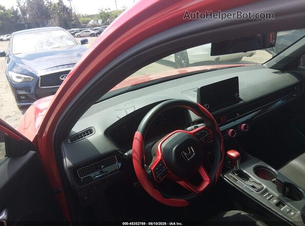 2HGFE2F58SH575991 2025 HONDA CIVIC Red Панорамний вид салону 360°