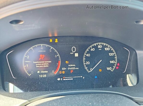2HGFE2F58SH597425 2025 HONDA CIVIC Black Vista del cuadro de instrumentos