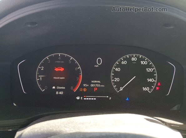 2HGFE2F58SH605765 2025 HONDA CIVIC Gray Instrument cluster view