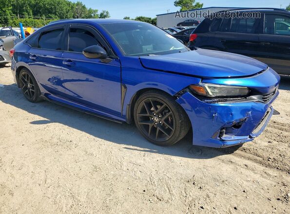 2HGFE2F59NH518753 2022 HONDA CIVIC Blue Delantero derecho