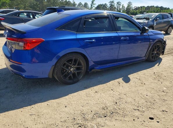 2HGFE2F59NH518753 2022 HONDA CIVIC Blue Trasero derecho