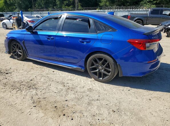 2HGFE2F59NH518753 2022 HONDA CIVIC Blue Trasero izquierdo