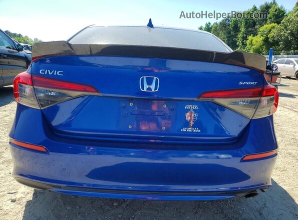 2HGFE2F59NH518753 2022 HONDA CIVIC Blue Vista trasera