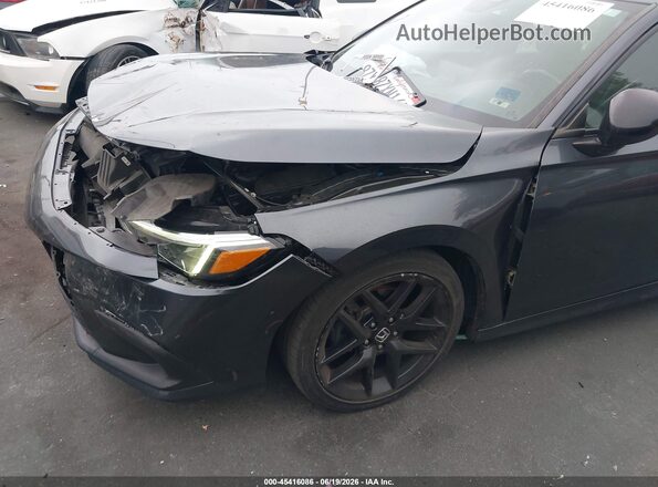 2HGFE2F59NH555446 2022 HONDA CIVIC Синий Вид щитка приборов
