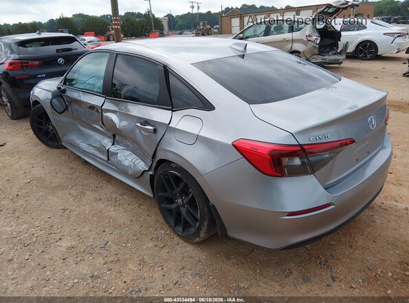 2HGFE2F59NH578418 2022 HONDA CIVIC Silver Rear left
