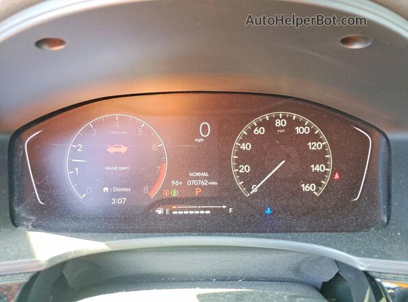 2HGFE2F59NH586325 2022 HONDA CIVIC Gray Instrument cluster view