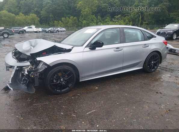 2HGFE2F59NH594411 2022 HONDA CIVIC Silver Widok z przodu
