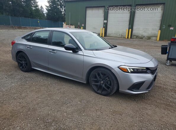 2HGFE2F59PH509182 2023 HONDA CIVIC Silver Przód prawy