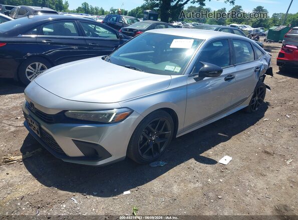 2HGFE2F59PH540352 2023 HONDA CIVIC Gray Առջևի ձախ երեք քառորդ տեսարան