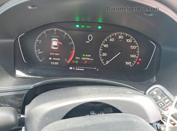 2HGFE2F59PH544238 2023 HONDA CIVIC Blue Սարքավորումների վահանակի տեսք
