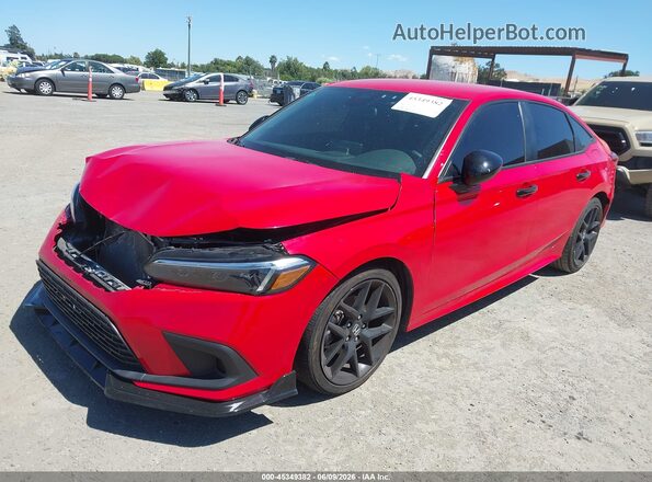 2HGFE2F59RH505636 2024 HONDA CIVIC Red Առջևի ձախ երեք քառորդ տեսարան