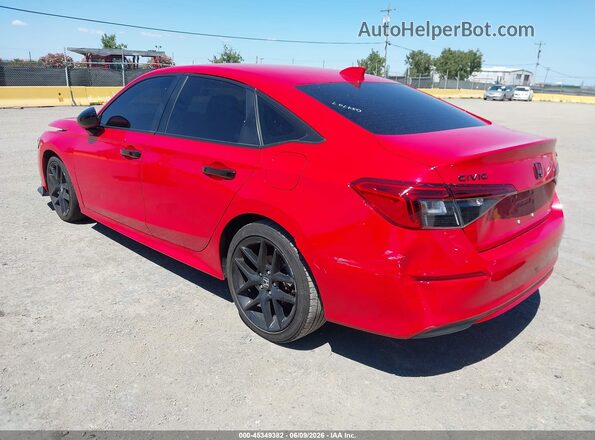 2HGFE2F59RH505636 2024 HONDA CIVIC Red Հետևի ձախ