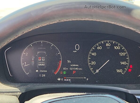 2HGFE2F59RH541861 2024 HONDA CIVIC Teal Widok zestawu wskaźników