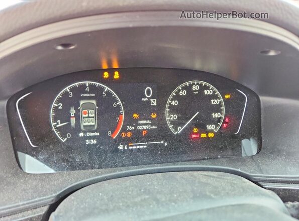 2HGFE2F59RH579929 2024 HONDA CIVIC Red Instrument cluster view