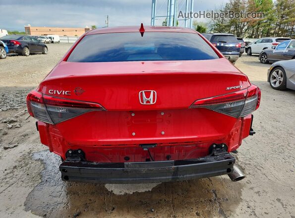 2HGFE2F59RH579929 2024 HONDA CIVIC Red Rear view