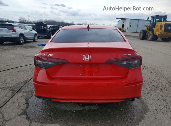 2HGFE2F59SH552591 2025 HONDA CIVIC Red უკანა ხედი