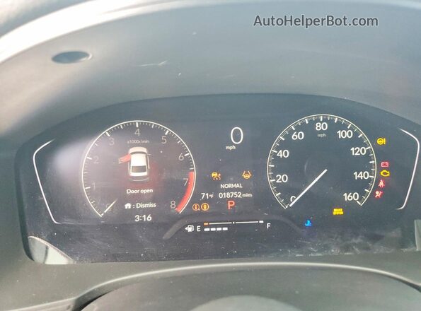 2HGFE2F59SH552591 2025 HONDA CIVIC Red ხელსაწყოთა პანელის ხედი