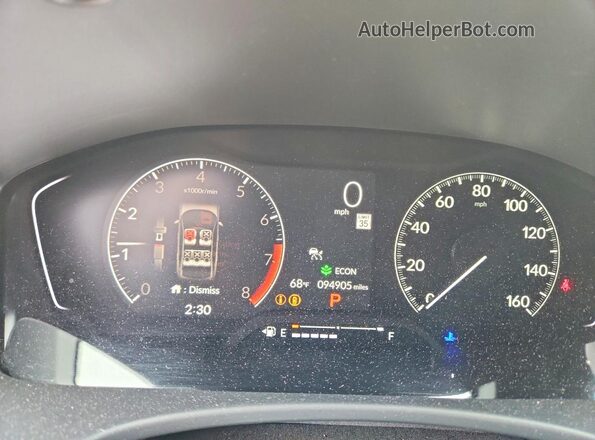 2HGFE2F59SH553028 2025 HONDA CIVIC Black ხელსაწყოთა პანელის ხედი