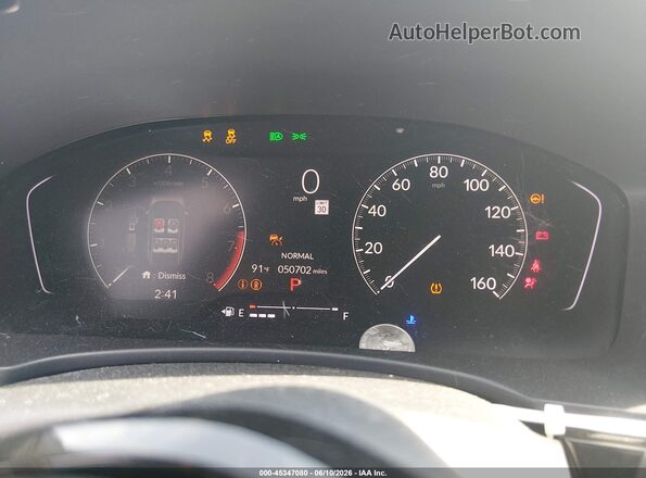 2HGFE2F59SH570198 2025 HONDA CIVIC Silver უკანა სავარძლების ხედი