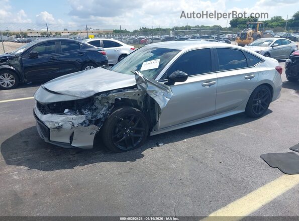 2HGFE2F59TH501402 2026 HONDA CIVIC Gray Առջևի ձախ երեք քառորդ տեսարան