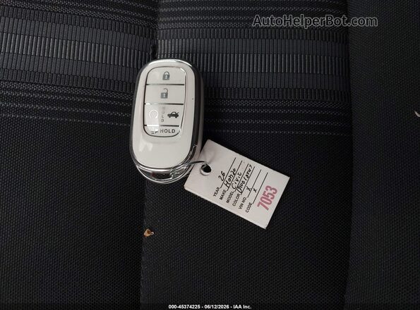 2HGFE2F59TH553676 2026 HONDA CIVIC Black წინა პანელის ხედი