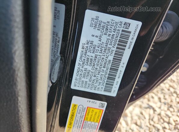 2HGFE2F59TH577086 2026 HONDA CIVIC Black Engine compartment view