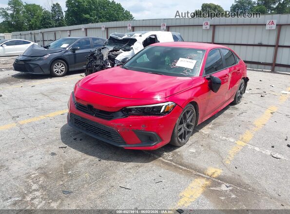 2HGFE2F5XNH590612 2022 HONDA CIVIC Красный Передняя левая четверть