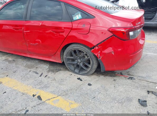 2HGFE2F5XNH590612 2022 HONDA CIVIC Красный Вид спереди