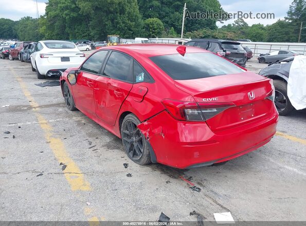 2HGFE2F5XNH590612 2022 HONDA CIVIC Красный Задняя левая четверть