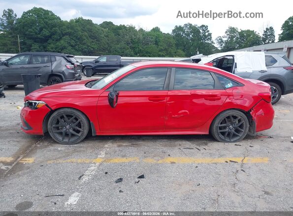 2HGFE2F5XNH590612 2022 HONDA CIVIC Красный Панорамный вид салона 360°
