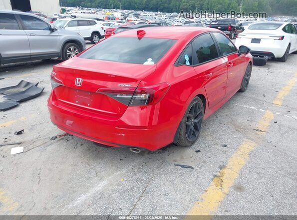2HGFE2F5XNH590612 2022 HONDA CIVIC Красный Задняя правая четверть