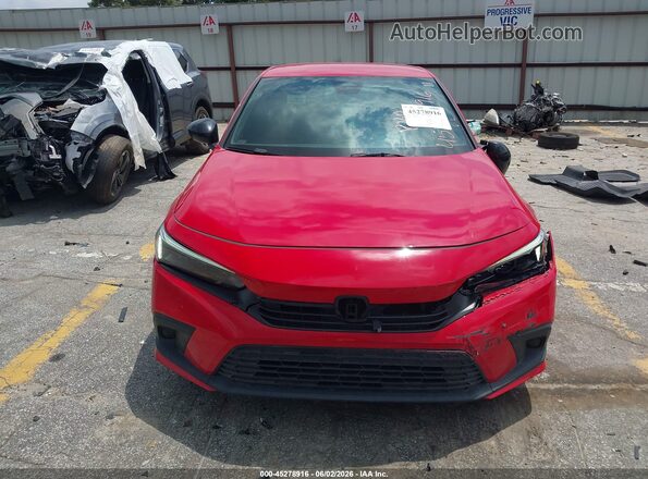 2HGFE2F5XNH590612 2022 HONDA CIVIC Красный Вид щитка приборов