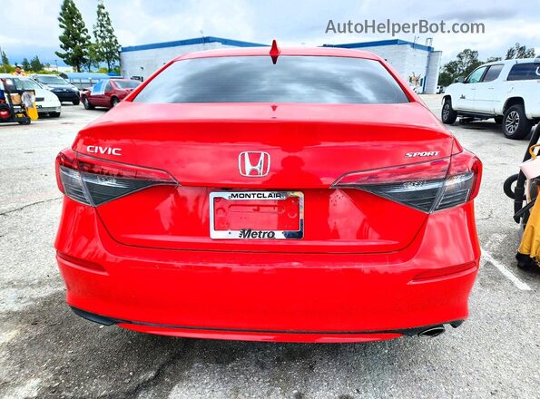 2HGFE2F5XNH605903 2022 HONDA CIVIC Red 