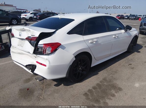 2HGFE2F5XNH609191 2022 HONDA CIVIC White Задня права чверть