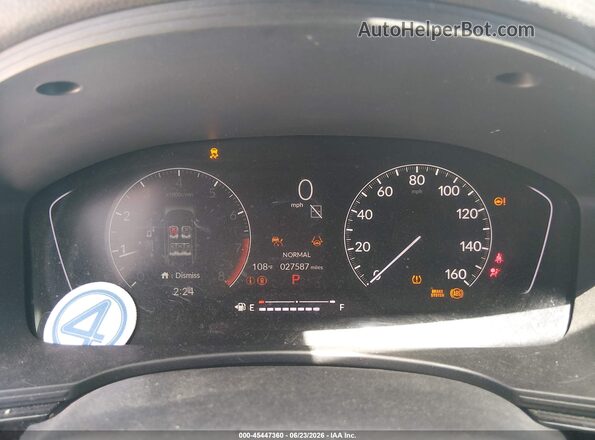 2HGFE2F5XRH540458 2024 HONDA CIVIC Gray Հետևի նստատեղերի տեսք