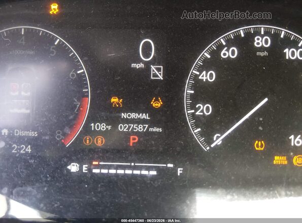 2HGFE2F5XRH540458 2024 HONDA CIVIC Gray Սալոնի 360 աստիճան տեսք