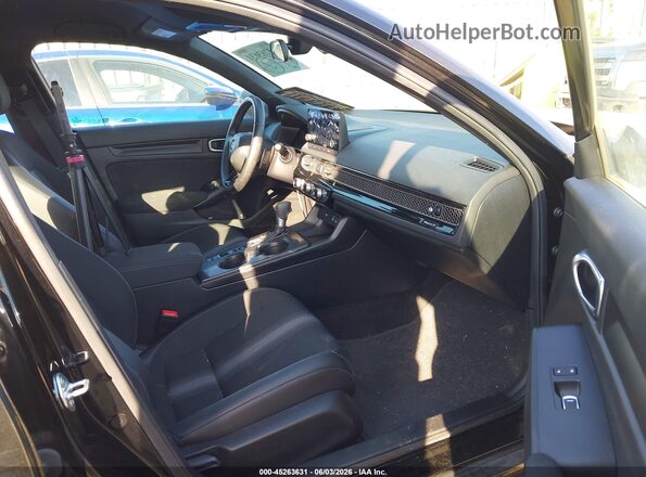 2HGFE2F5XRH589840 2024 HONDA CIVIC Black წინა სალონის ხედი