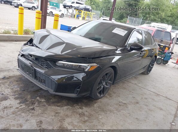 2HGFE2F5XSH549232 2025 HONDA CIVIC Black Передня ліва чверть