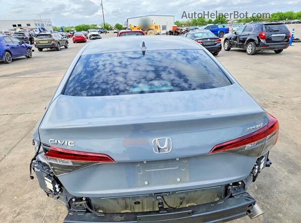 2HGFE2F5XSH606884 2025 HONDA CIVIC Gray Widok z tyłu
